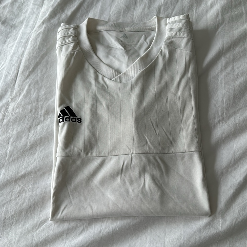 Adidas athletic climacool white workout gym shirt mens size XL